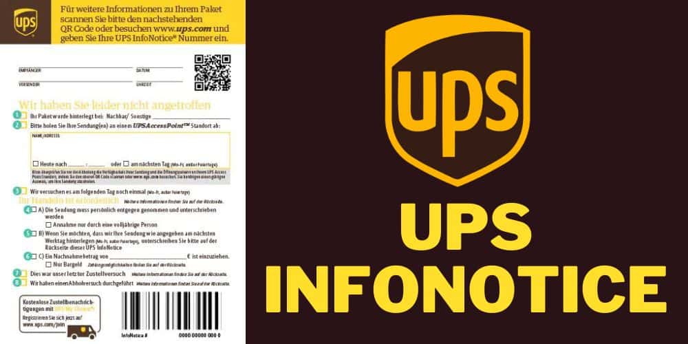 UPS InfoNotice: What It Means and How to Respond